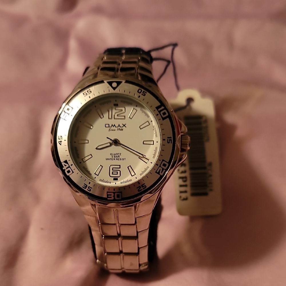 Sophisticated Silver Watch‎ with Roman Numerals